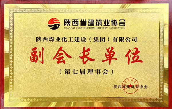 陕煤建设集团被授予省建协“副会长”单位